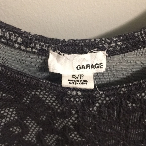 Gray floral ballet top - Picture 2 of 2